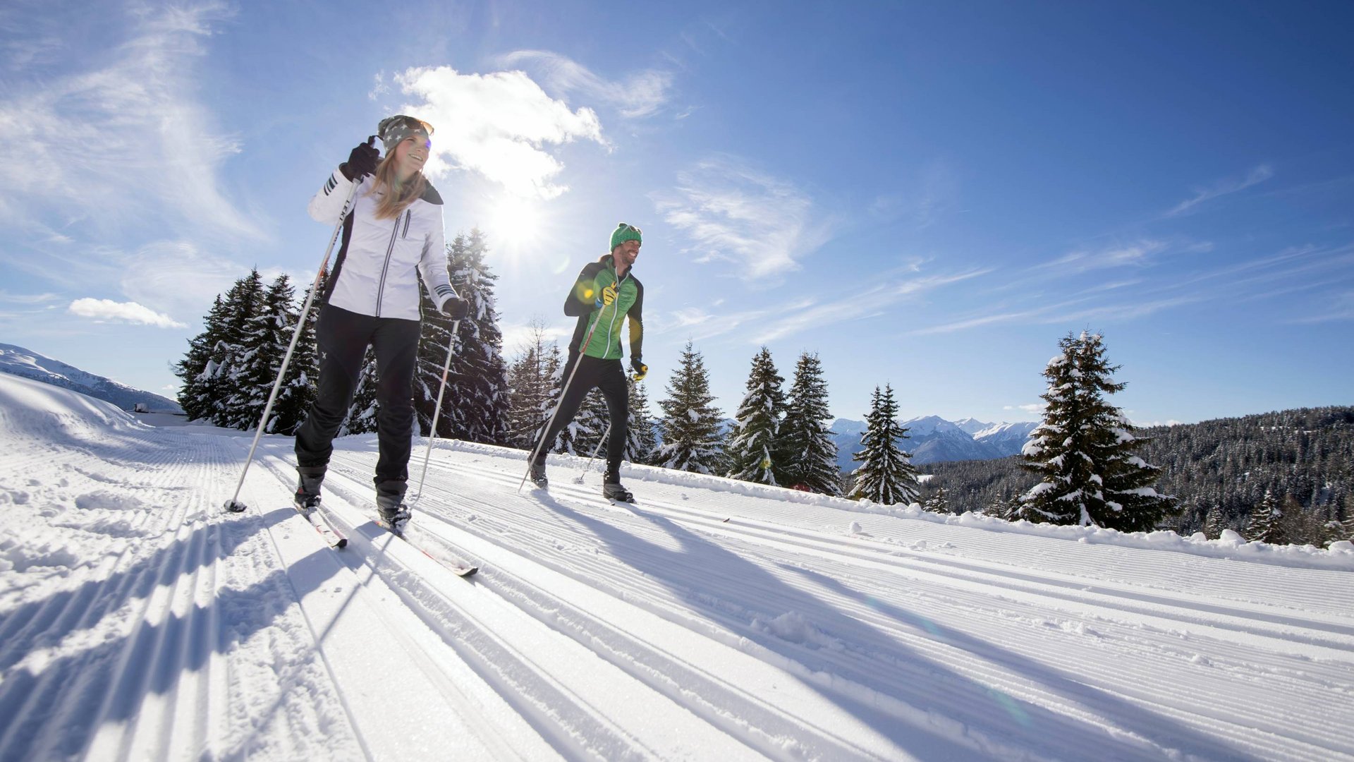 Sci di fondo sulla neve di Rio Pusteria Sci di fondo sulla neve di Rio Pusteria