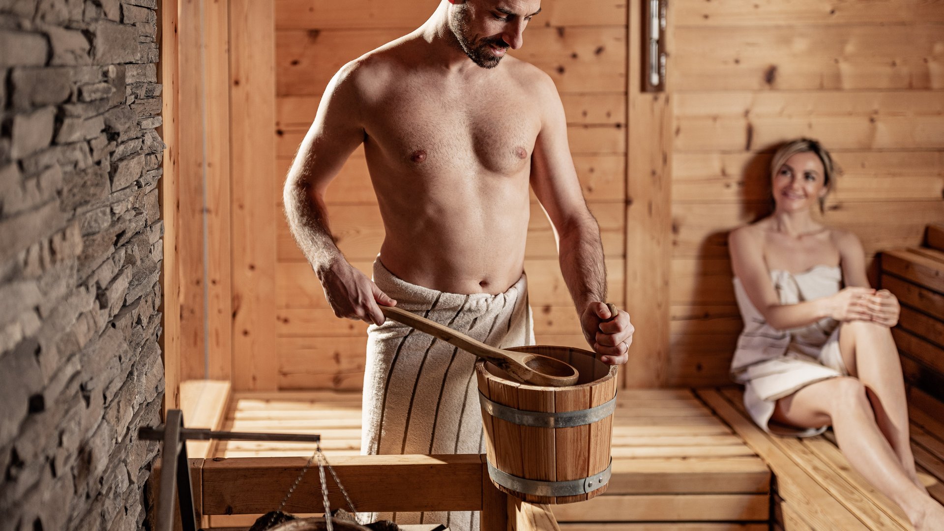 Sauna with panorama and goose bumps guaranteed Sauna with panorama and goose bumps guaranteed